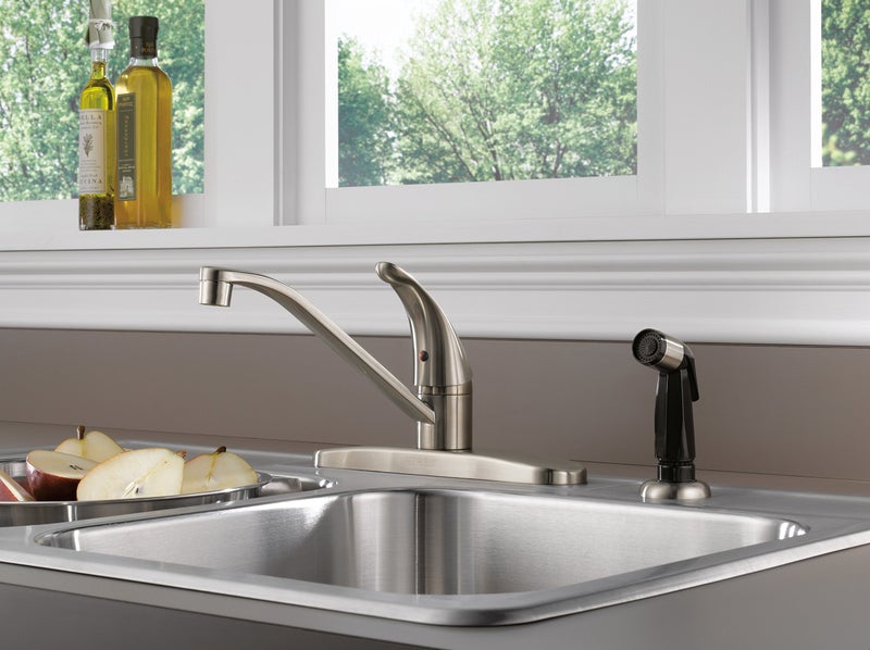 Peerless Single-Handle Kitchen Sink Faucet with Side Sprayer, Stainless P115LF-SS - Image 4